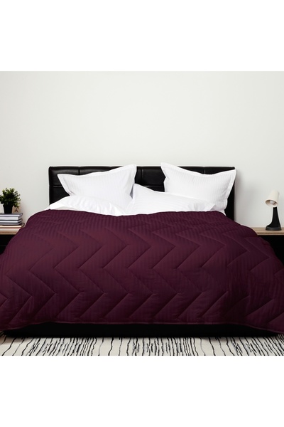PATONE Winter Wool Damask Purple Quilt 140x210, for 2 people, PLIDMOV140