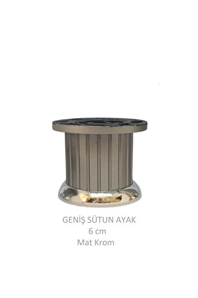 Adilon Plastična stopa za stub širine 6 cm, mat hrom, sa šrafovima
