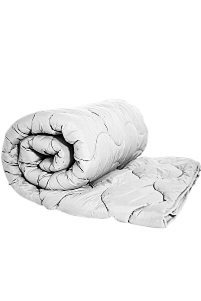 PATONE Winter quilt, quilted, wool, polycotton cover, 140x210cm, for single bed, white