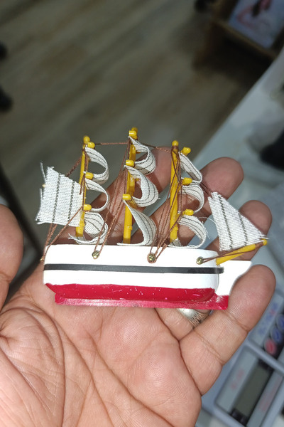 TAŞÇIZADE Ahşap Gemi Magnet 1 Adet