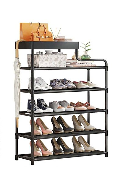Generic BLOOMING TIME 6 Layer Simple Entry Door Shoe Rack With One Layer Stor...