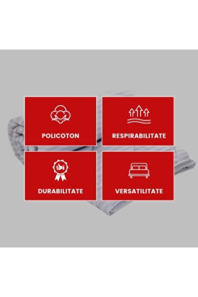 PATONE Winter duvet set, wool, polycotton damask, 160x210cm, quilted, white with 2 pillowcases 50x70cm