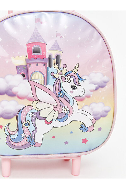 LC Waikiki Hilfa Yeni Sezon Baskılı Kız Çocuk Çekçekli Çanta