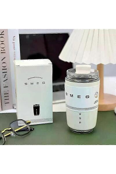 LA' PRECIOUS SMEG 240ML Coffee Mug,Insulated Beverage Cup With Leakproof Lid, Travel Portable Car Drinking Cup，