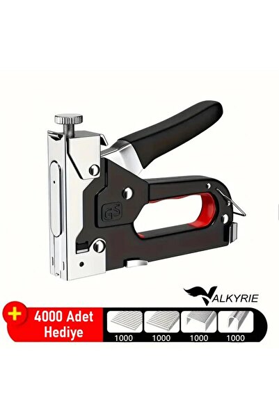 valkyrie Profesyonel Zımba Tabancası + 4000 Adet Zımba Teli Hediye – Ahşap, Kumaş ve Duvar İçin Güçl