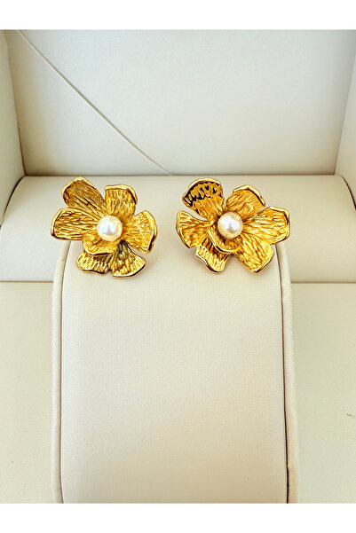 ATLASAKSESUARR Kalyra Gold Altın Kaplama Küpe