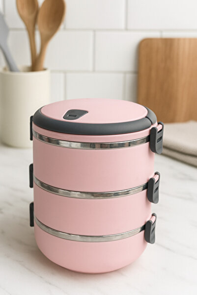 CEZVE HOME 3-Tier Stainless Steel Thermos Food Container |   Leakproof Lunch Box