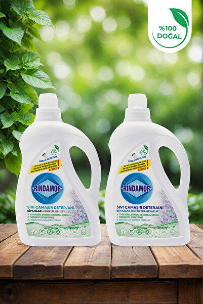 RINDAMOR 2Lİ KOKUSUZ SIVI ÇAMAŞIR DETERJANI- SİYAHLAR RENKLİLER BEYAZLAR