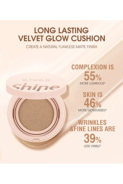 O.TWO.O Cosmetics SHINE Air Cushion BB Cream Foundation (Color #3 Wheat Color)