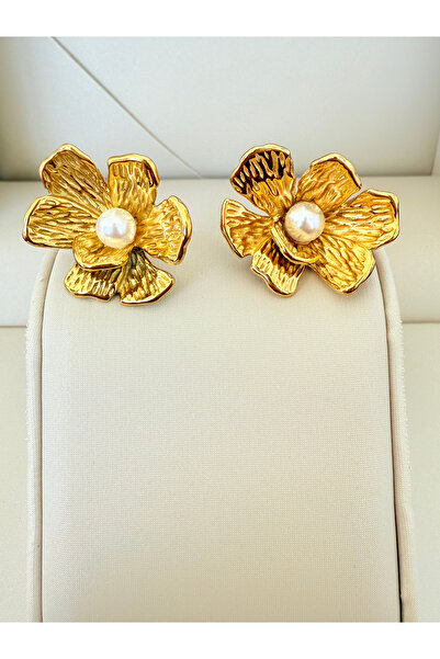 ATLASAKSESUARR Kalyra Gold Altın Kaplama Küpe