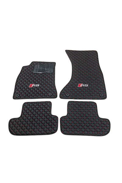Audi Genel Oto Halı Paspas Audi A4 B7 2004-2008 Uyumlu SLine Sport Kaymaz & Ş...