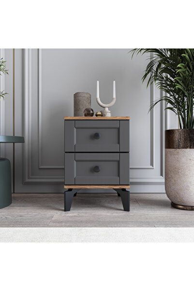 MONZIO Silva&Karin 2 Çekmeceli Komodin %100 MDF