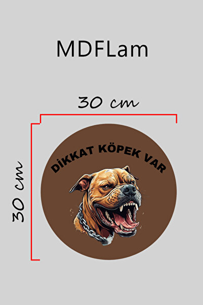 Dormot Digital Print Brown, Standard, Thick Dog-Themed Door Ornament, Wall Ornament