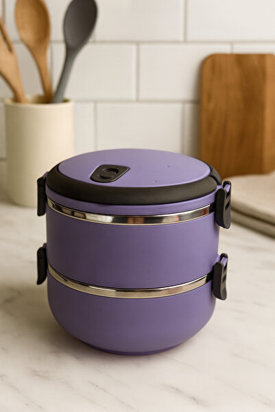 CEZVE HOME وعاء طعام حراري من الفولاذ المقاوم للصدأ مكون من طبقتين |   صندوق ...