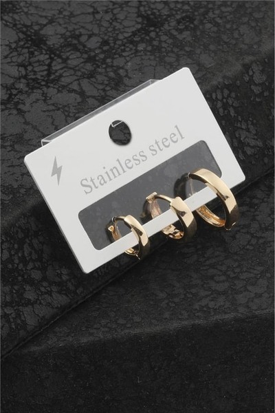 YUNİCCİ & CO أقراط من الفولاذ على شكل بوجيتير