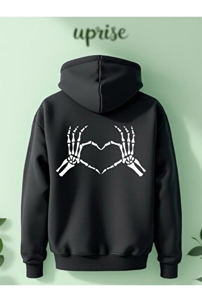 Vordevia Tricou Skeleton B cu imprimeu din bumbac cu supradimensionat fire Ov