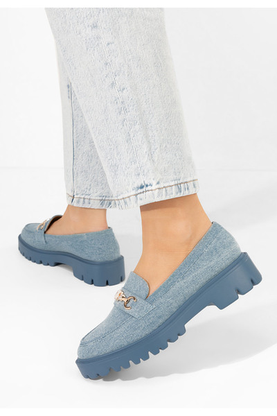 B T Shoes Denim mokasíny dámske Aelle