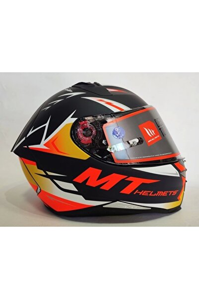 MT Kask Revenge 2 Acosta A37 Mat - Şeffaf Vizörlü