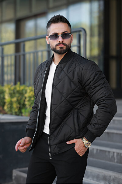 LOES MOMENT Yeni Sezon Erkek Capitone Desenli Kışlık Mont
