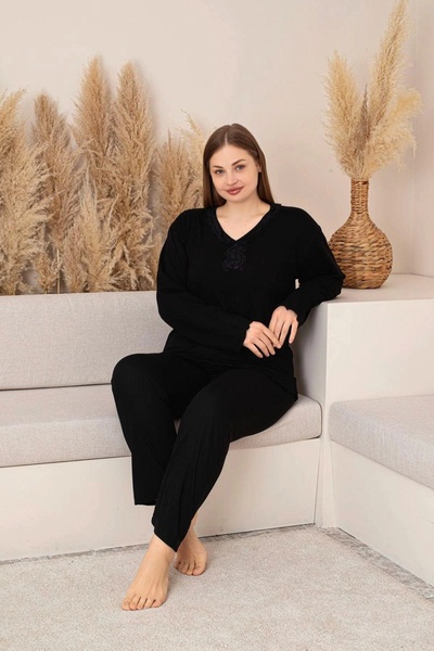 lacelove Long Sleeve Bamboo Mother Pajama Set - Young Mother Series