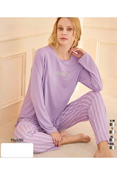 İpek Γυναικείο σετ πιτζάμες με μακρυμάνικο λαιμόκοψη