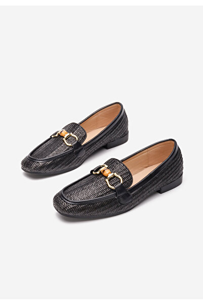 B T Shoes Černé dámské mokasíny Estova