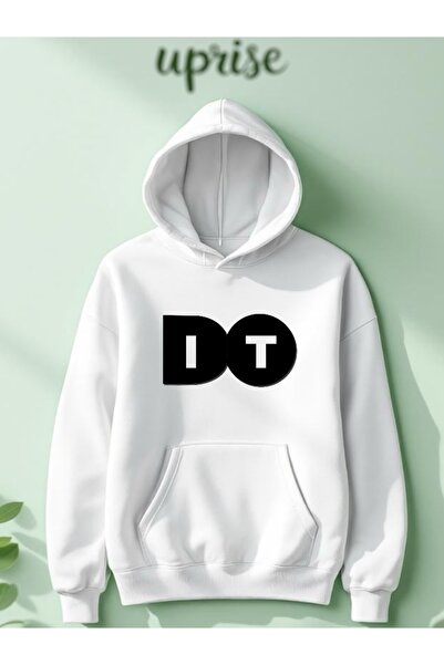 Vordevia Hanorac Do It cu imprimeu Cotton 3 Thread O supradimensionat