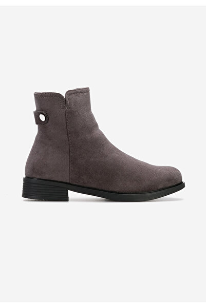 B T Shoes Γυναικεία μποτάκια γκρι Rimina