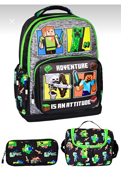 Kuzey Treend Set de genți pentru școala primară cu suport pentru creion pentr...