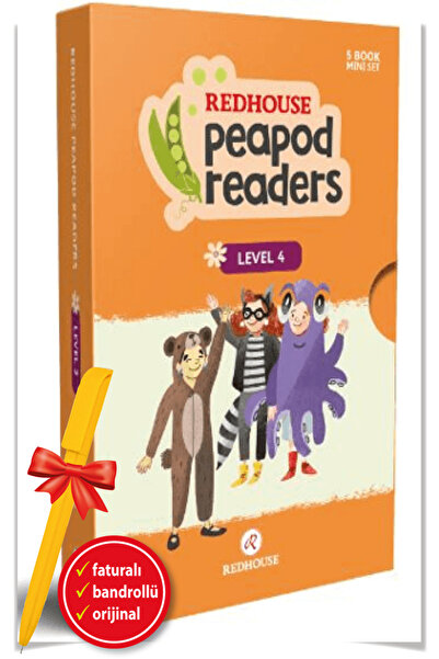 Redhouse Yayınları Alfa Kalem+ Redhouse Peapod Readers English Story Set 4 (B...