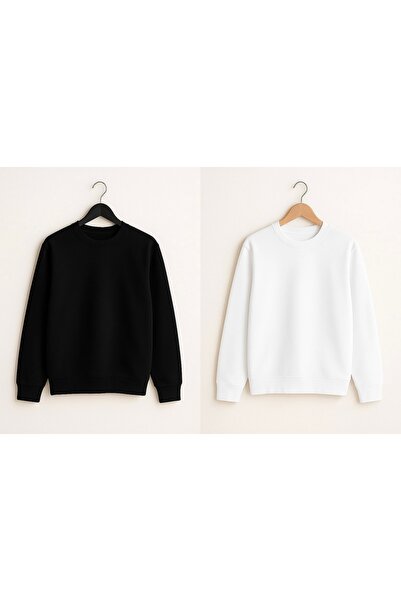 LC Waikiki حزمة مكونة من قطعتين من سويت شيرت رياضي أساسي بثلاث خيوط للجنسين ب...