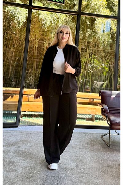 Butik Nilyam Γυναικεία ελαστική ζακέτα με γιακά δικαστή και φόρμα με τσέπες σε μεγάλο μέγεθος 24901