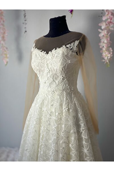 MEDUSA Florence After Koleksiyonu Eira Midi Dantel Abiye – Nişan, Davet & Midi