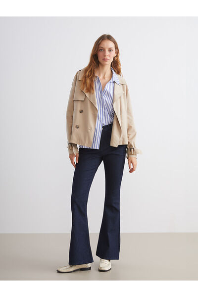 LC Waikiki İndigo Flare Kadın Jean Pantolon