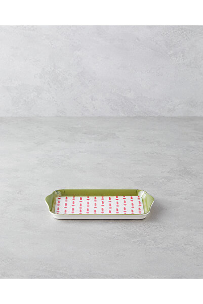 English Home Fusion Melamine Tray 23X14 cm Pink - Green