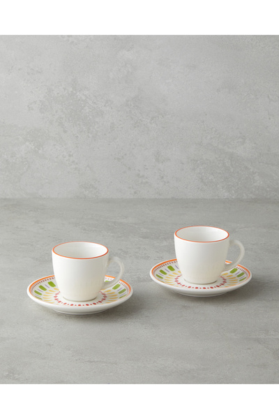 English Home Livia Bone Porselen 4 Parça 2 Kişilik Kahve Fincan Takımı 90 ml ...