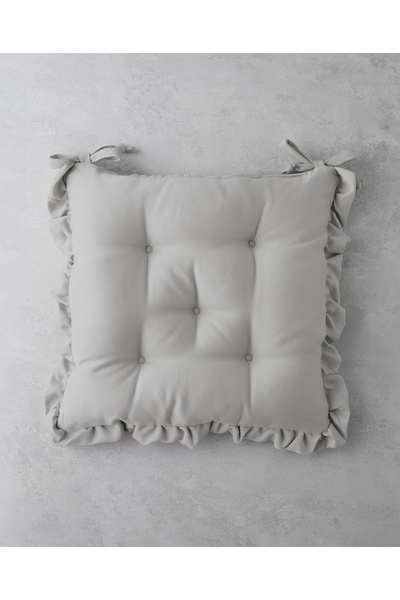 English Home Soft Cozy Chair Cushion 40X40 cm Light Gray