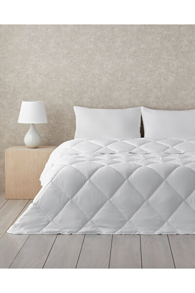 English Home Plain Microfiber Double Pillow Quilt Tk 195X215 cm White