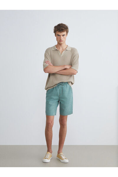 LC Waikiki Vizyon New Season Comfortable Fit Men's Jean Shorts