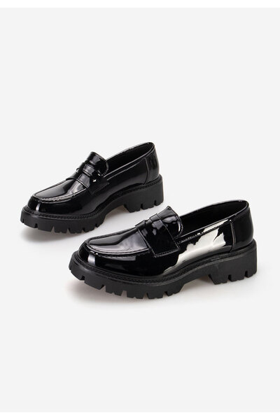 B T Shoes Loafers γυναικεια Zampa μαύρα