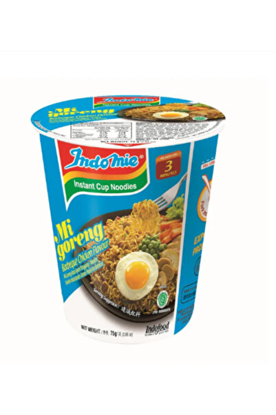 İndomie نودلز سريعة التحضير، حلال، بنكهة دجاج باربيكيو - 75 جم × 12