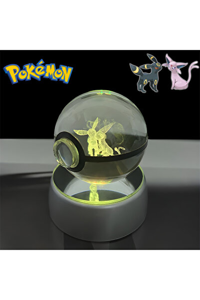 Choice3 Umbreon Espeon Pokemon 3D Crystal POKE BALL Figure Toys Snivy Dragonair Blastoise Venusaur Milotic R