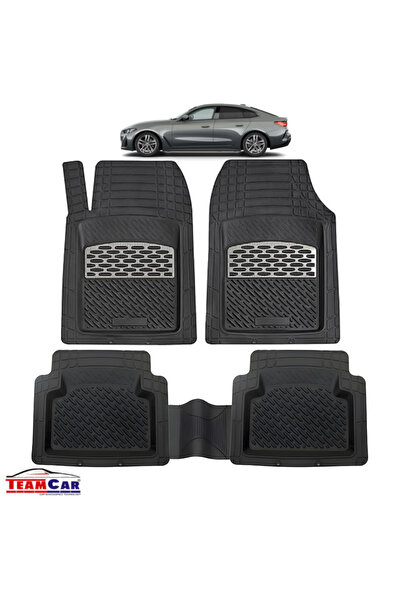 TEAMCAR BMW 4 Series G26 TeamCar® Floor Mats Compatible with Gran Coupé (2021–2025) Silver