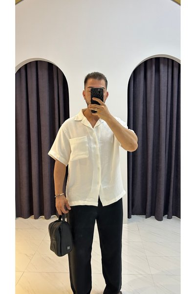 MERVENS Oversize Modal Short Sleeve Shirt