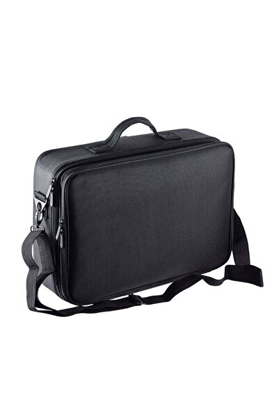 fun zone حقيبة تخزين مستحضرات التجميل الاحترافية باللون الأسود