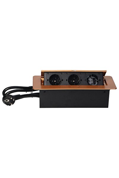 Orno OR-AE-1337(GS)/C, 3 πρίζες σούκο, ενσωματωμένες, 230V, 3600W, καλώδιο 1,5 m, IP20, ασημί/πράσινο