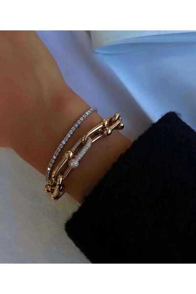 Bubbleatelier Çelik tinny gold bileklik