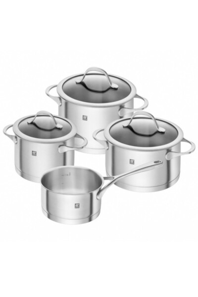 ZWILLING Set de oale Essence 66220003, 7 piese, oțel 18/10, SIGMA multistrat, inducție, argintiu
