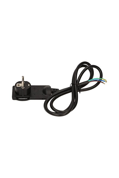 Orno Extra slim plug with handle OR-AE-1312/B, 250V, cable 1.5m, black
