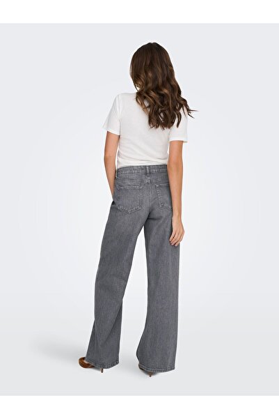 JDY Jeans mit weitem Bein JDYRUBY Mittlere Taille Locker geschnitten Jeans